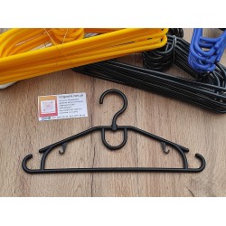 Вішалки плечики дитячі 32х0,6см.(чорний глянець)